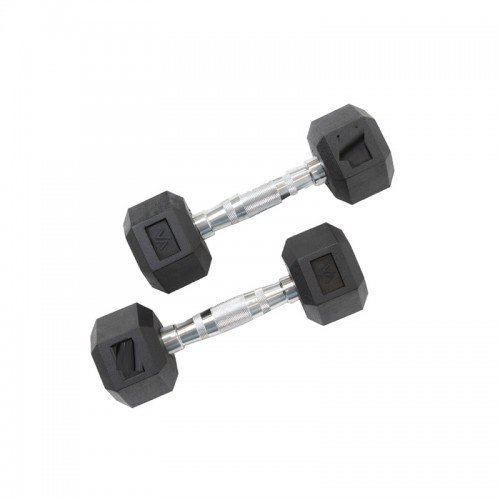 Haltères En Fonte Revêtues Vinyle 2x1,5kg - Set De 2 Haltères, Forme Antidéroulante, Facile à Nettoyer - 8